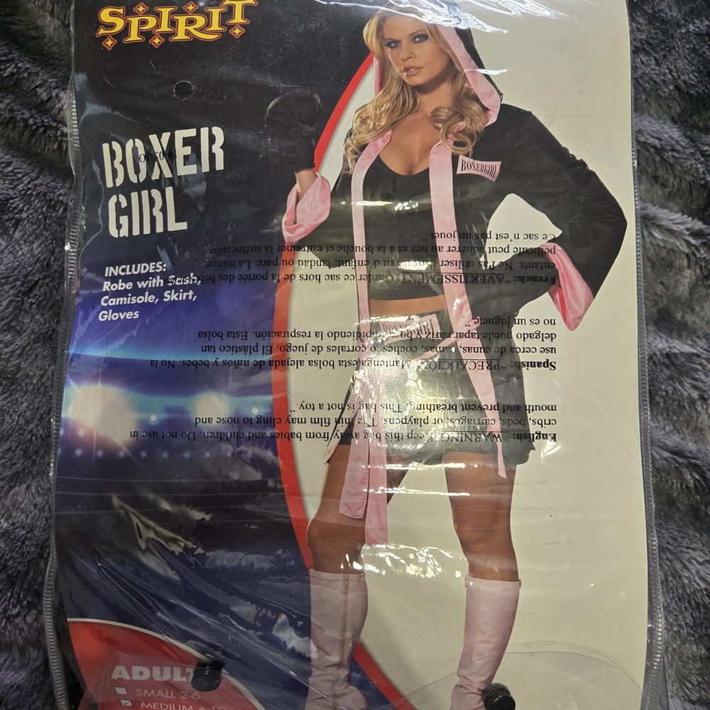 Spirit Boxer Girl Jacket - Black and Pink